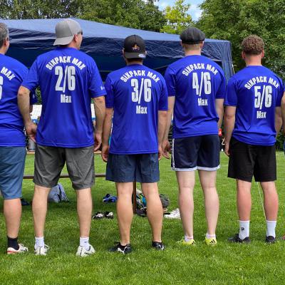 Rückendruck auf Hobby-Turnier Trikot